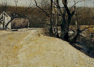Andrew Newell Wyeth (American, 1917-2009)      Corn and Grist