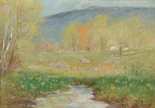 Joseph H. Greenwood (American, 1857-1927)      Spring Near Monadnock