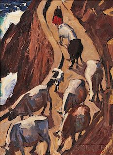 James Fitzgerald (American, 1899-1971)      The Cows of Kerry