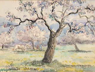 Paul-Émile Pissarro (French 1884-1972)      Arbor en Flor