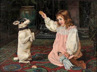 Henry Harewood Robinson (English, 1850-1904)      The Lesson