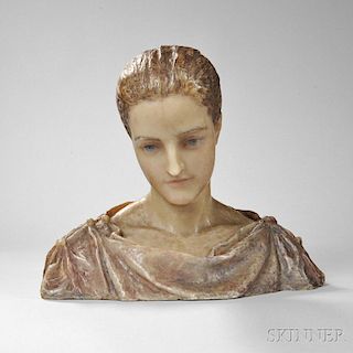 Augustus Saint-Gaudens (American, 1848-1907)      Wax Bust of Louise Adele Dickerson Gould
