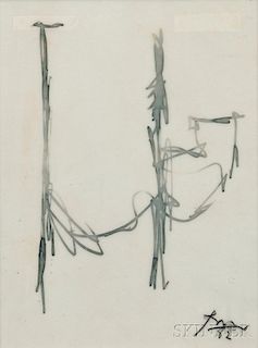 Robert Motherwell (American, 1915-1991)      Sketch for Mural