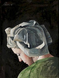 Miguel Padura (Cuban, b. 1957)      Woman in a White Head Wrap