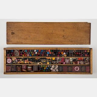 La Wilson (American, b. 1924) This Side Up, 1986, Mixed media assemblage,