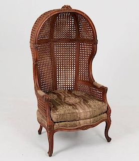LOUIS XV PROVINCIAL STYLE HALL PORTER'S CHAIR