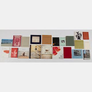 A Miscellaneous Collection of Twenty-Three Signed Books and Exhibition Catalogues, 20th Century,