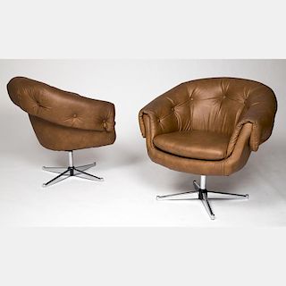 A Pair of Hurstline Egg Lounge Chairs,