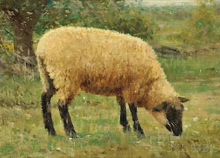 Rosa Bonheur (French, 1822-1899)      A Grazing Sheep