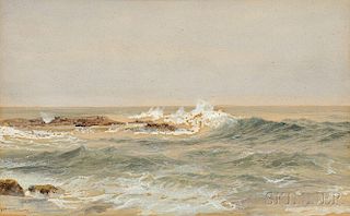 William Trost Richards (American, 1833-1905)      Seascape