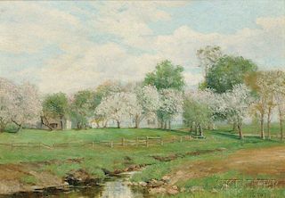 Olive Parker Black (American, 1868-1948)      Spring Orchard