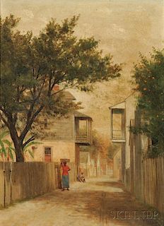 Charles Edmund Dana (American, 1843-1914)      Street Scene, St. Augustine, Florida