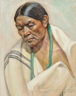 Joseph A. Imhof (American, 1871-1955)      Taos Indian