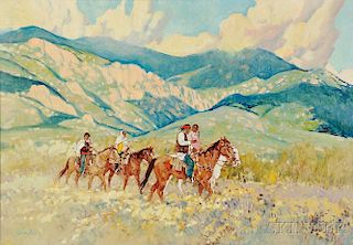 Ross Stefan (American, 1934-1999)      Taos Riders