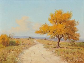 Porfirio Salinas (American, 1910-1972)      Autumn in Texas