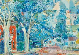 Francis Chapin (American, 1899-1965)      Summer Village, Main Street