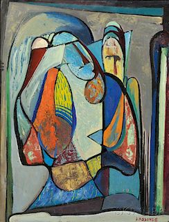 Omer Thomas Lassonde (American, 1903-1980)      Figural Abstraction