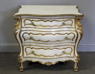 Decorative ,Paint And Gilt Decorated Comode