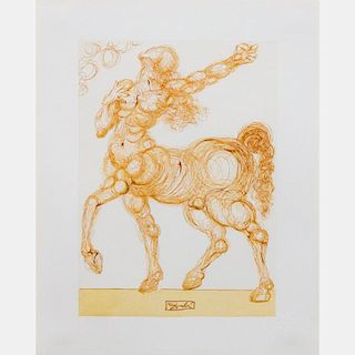 Salvador Dali (1904-1989) Centaur, Inferno #25, Divine Comedy,