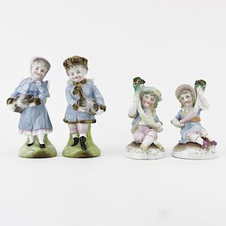 Lot of Antique Continental (Possibly Russian) Porcelain Figurines.