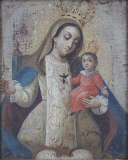 UNSIGNED. MADONNA  AND CHILD.