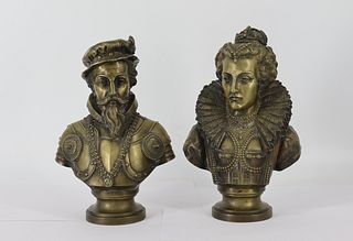 A. Arens Signed Bronze Busts