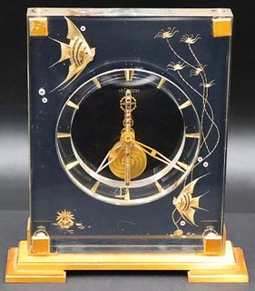 Jaeger LeCoultre Marina Angel Fish Mantle Clock.