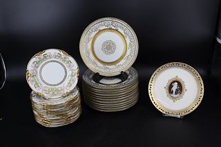 Lot Of Assorted Porcelain Plates.