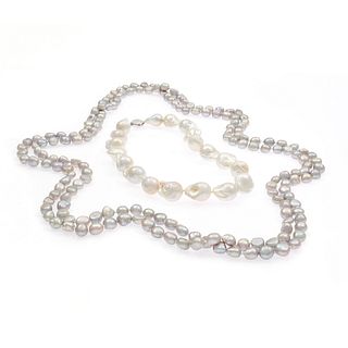 Collection of Two Freshwater Pearl Necklaces