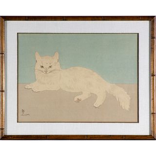 Leonard Tsuguharu Foujita (1886-1968 French/Japanese) 13in. x 17 5/8in. (33cm x 44.8cm) Image., 14 3/4in. x 19in. (37.5cm x 49.5cm) Sheet., 18 1/2in. 