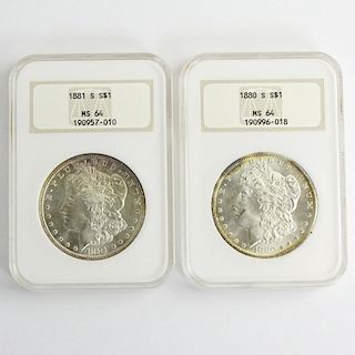 Two (2) Morgan Silver Dollars