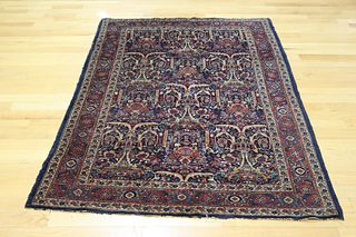 Antique and Finely Hand Woven Sarouk Style Carpet.