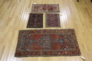 4 Assorted Finely Hand Woven Carpets.