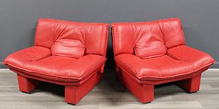 FLEP S.p.A. BITONTO Italian Leather Club Chairs