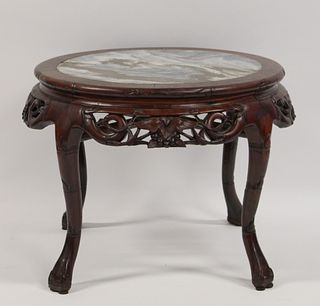 Antique  Highly & Finely Carved Hardwood Table.