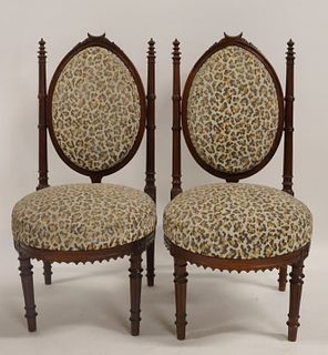A  Pair Of Victorian parlor Chairs .