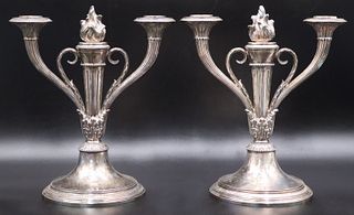SILVER. Pair of Antique French Signed .950 Silver