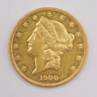 NUMISMATICS. 1900 $20 Liberty Head Double Eagle