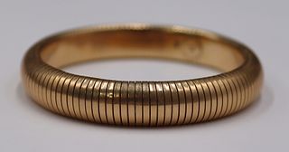 JEWELRY. Forstner 14kt Gold Tubogas Bracelet.