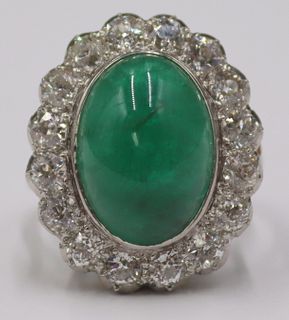 JEWELRY. GIA Natural Russian Emerald and Diamond