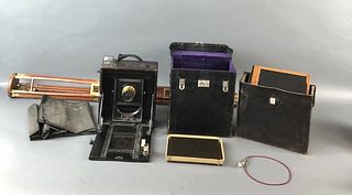 Folmer & Schwing Camera with Accessories & Slides