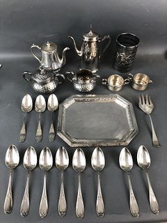 A Group of Silver Plate Articles