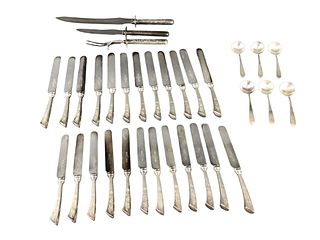 A Group of Sterling Handled Knives