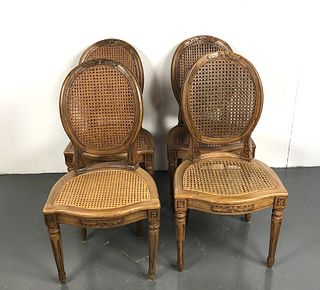 A Set of 4 Louis XVl Style Side Chairs