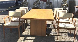 Mid Century Modern Style Dining Table & 6 Chairs