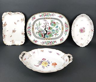 A Group of 4 Porcelain Serving Platters