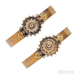 Pair of Victorian Gold Bracelets