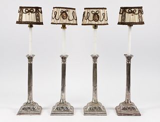 Great set of 4 Early 19th Century Candlesticks