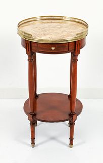 Occasional French Style marble topped stand