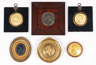 Collection of Medallion Portraits of various famous Figures